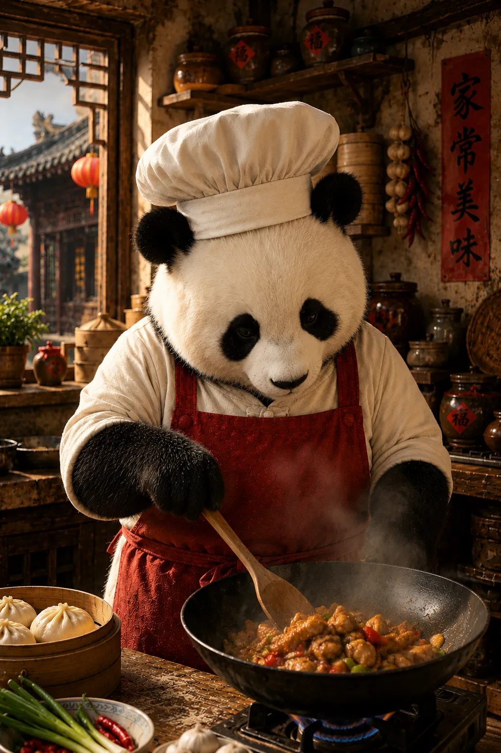 Chef Bao, the panda chef