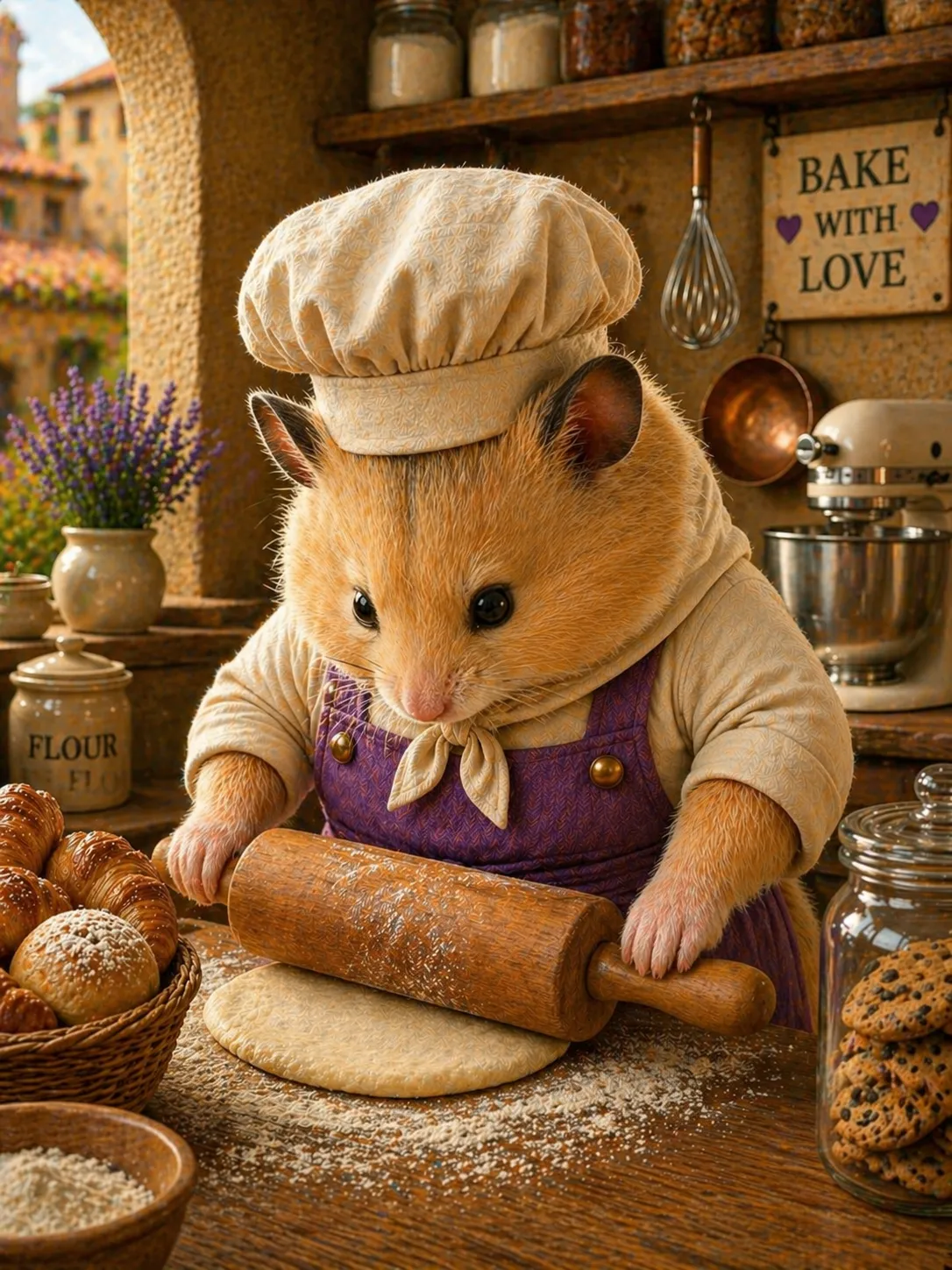Chef Biscuit, the hamster chef