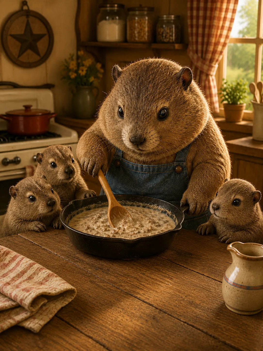 Chef Chubbs, a Groundhog