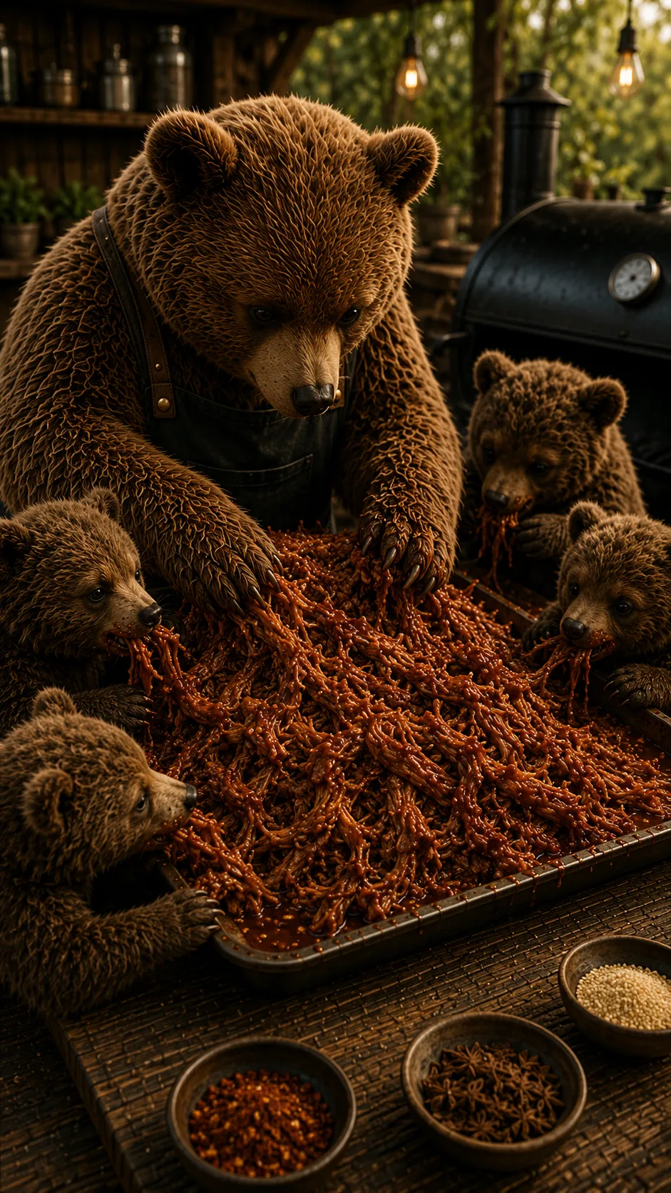 Chef Grizzly, the grizzly bear chef