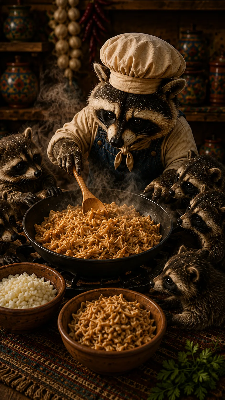 Chef Rico, a Raccoon