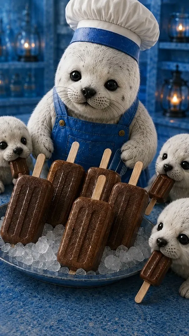 Chef Pluff presenting Chocolate Fudge Bars