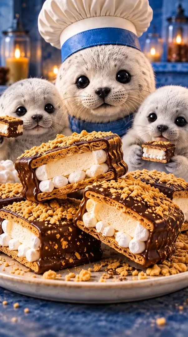Chef Pluff presenting Frozen S’mores