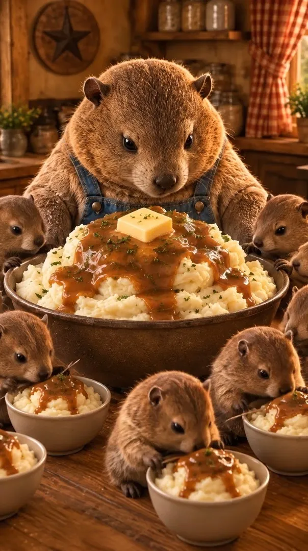 Chef Chubbs presenting Mashed Potatoes