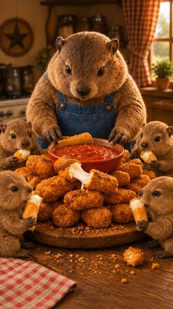 Chef Chubbs presenting Mozzarella Sticks