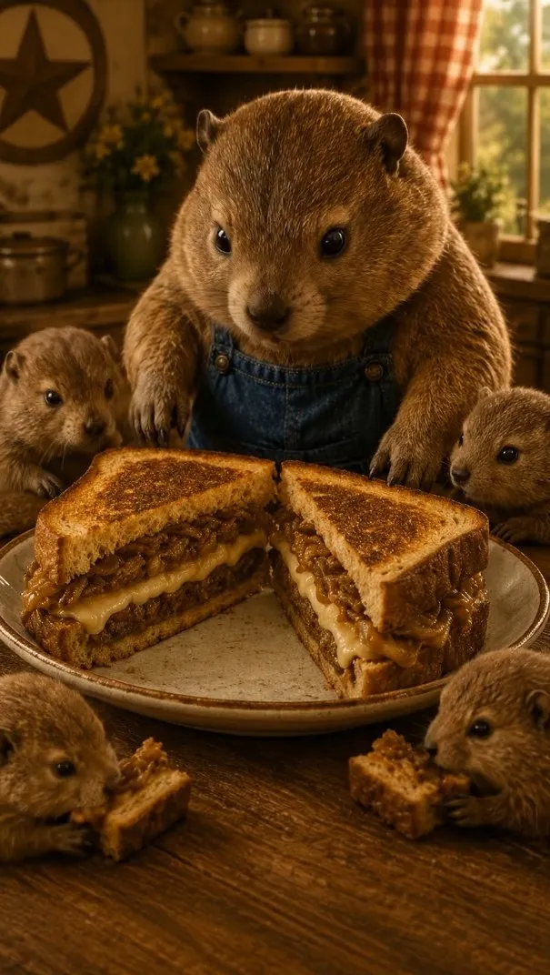 Chef Chubbs presenting Patty Melt